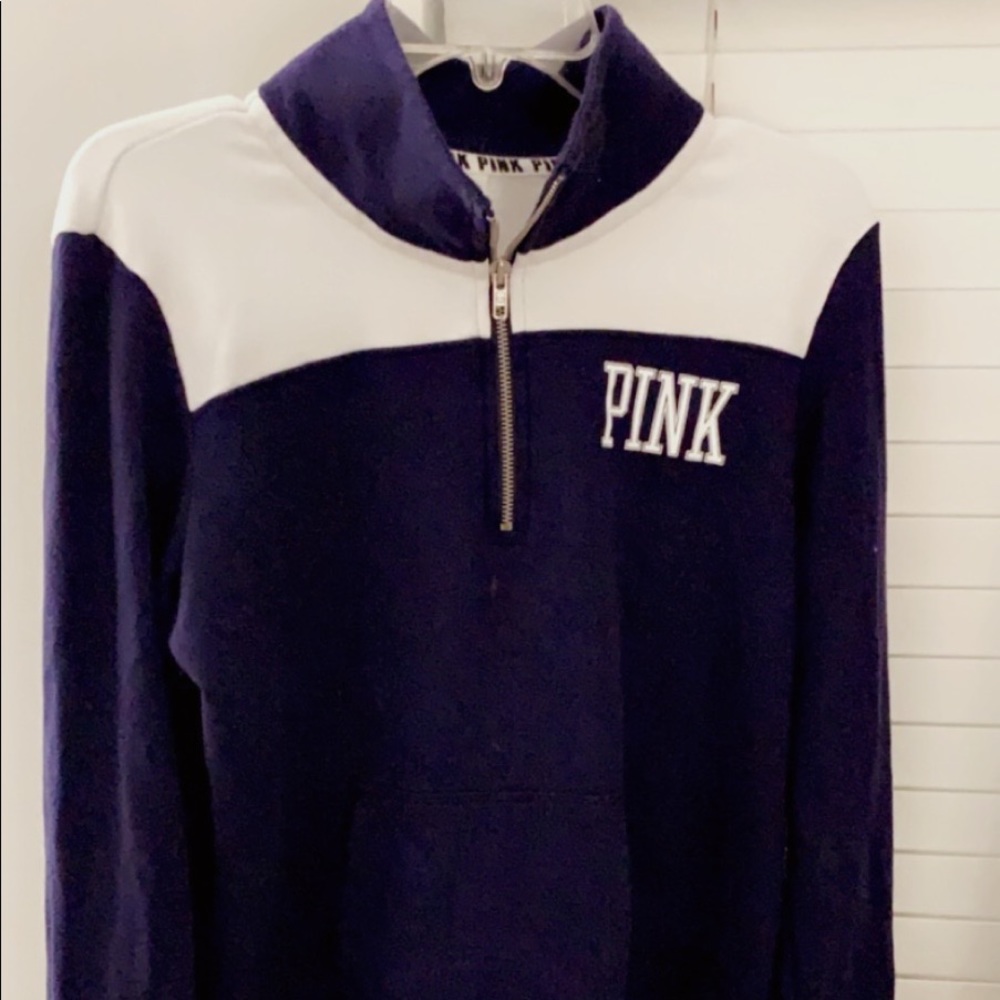 PINK half zip pullover